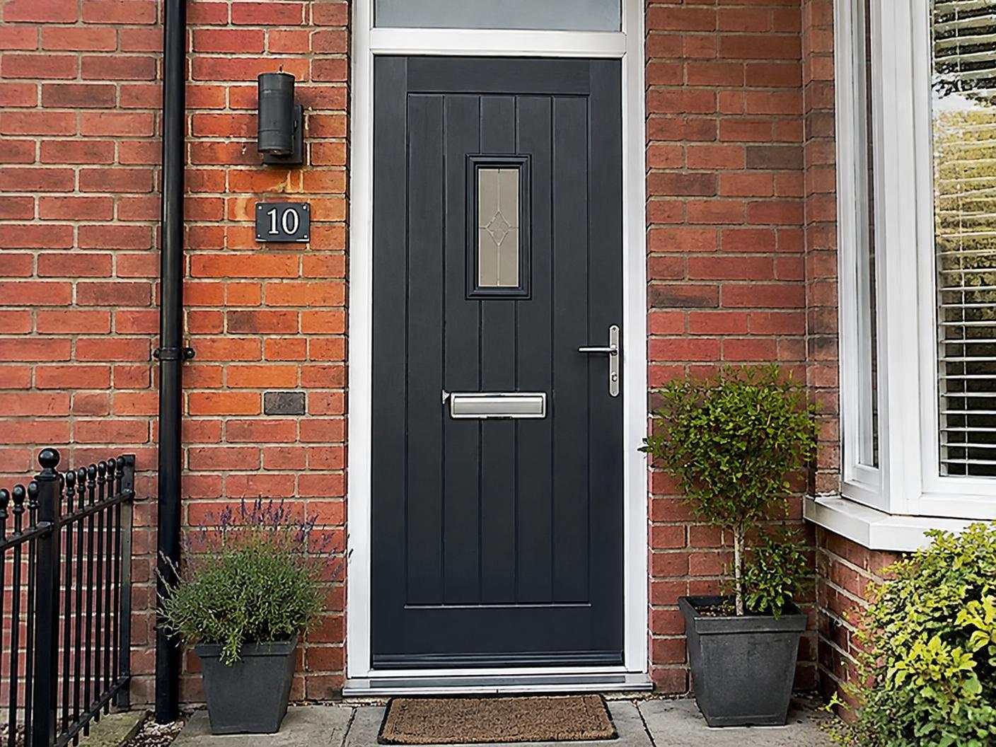The front door of an ordinary British home