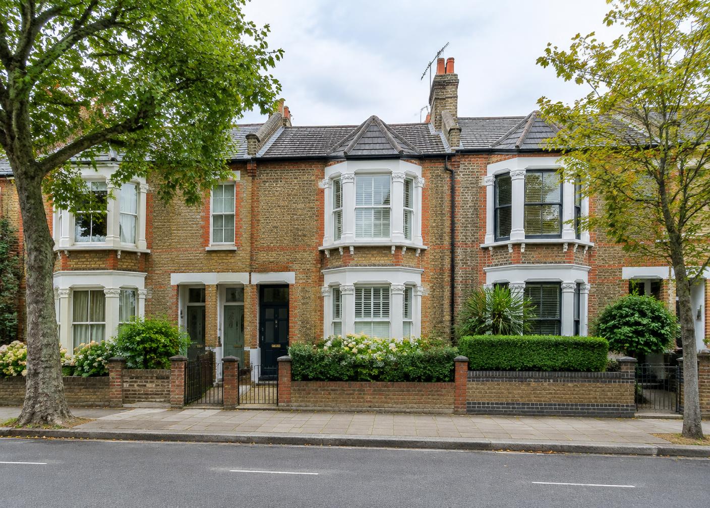 Architectural details of ordinary terraced homes in England